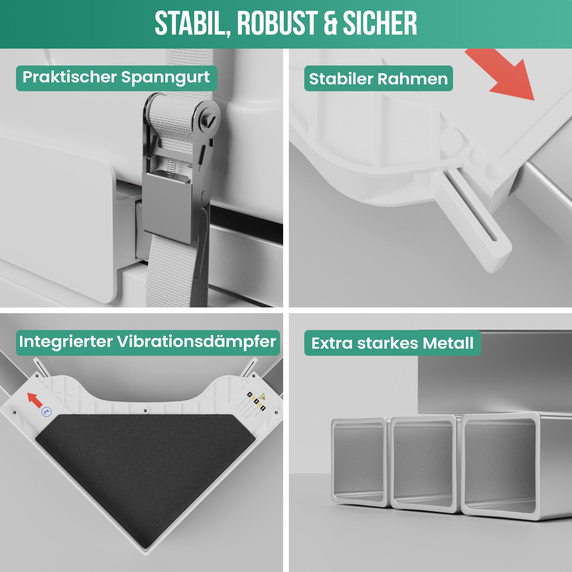 Avalo Stacking Kit Verbindungsrahmen für Waschmaschine Trockner - Universal Zwischenbaurahmen - Universell verstellbar