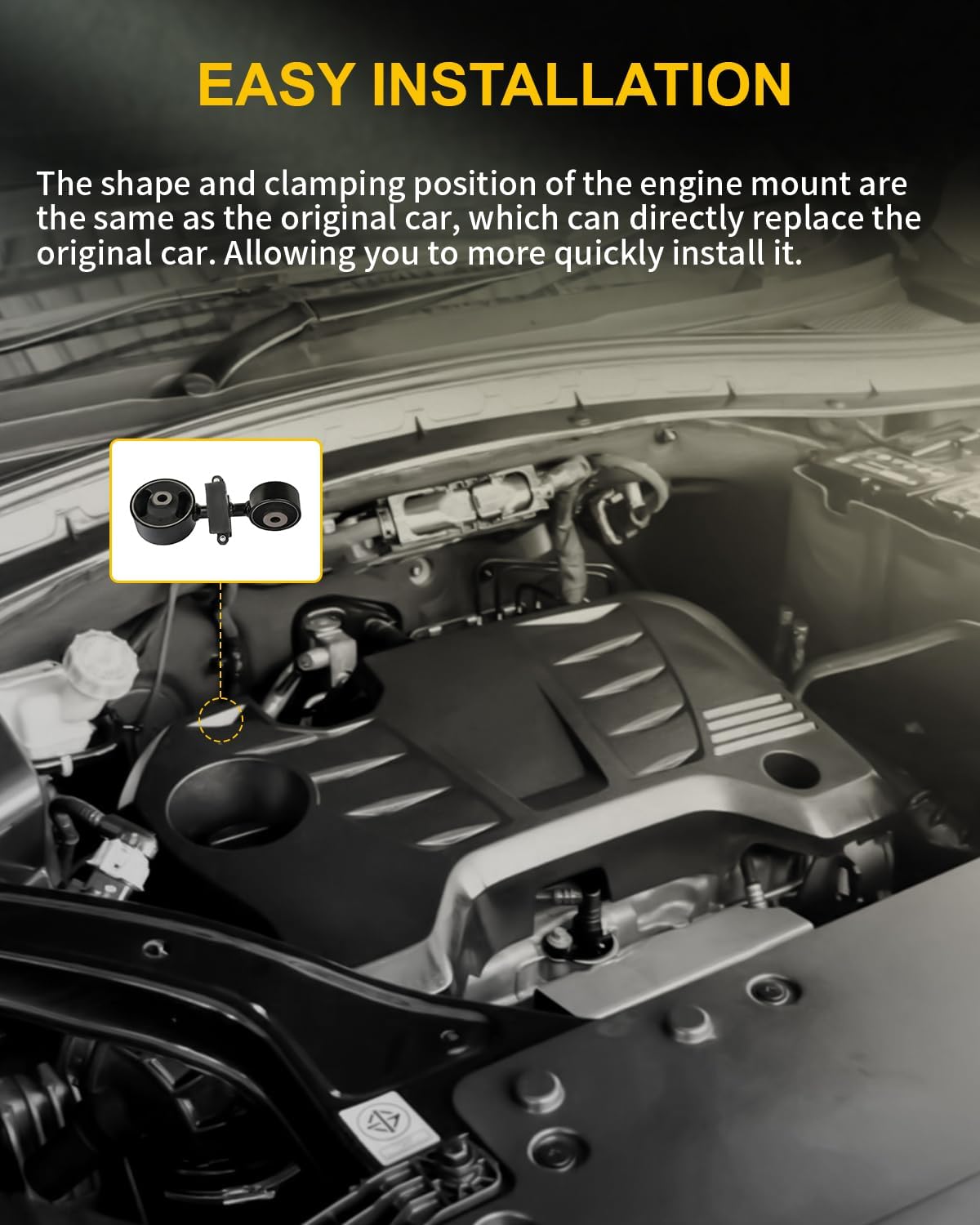 OCPTY 1PC Engine Motor Mount Compatible for Toyota for Camry 2.4L 2002-2006, for Toyota Solara 2004-2008 # A4204