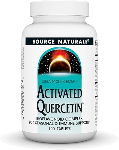 Source Naturals Quercetina Activada - Complejo Bioflavonoide Derivado de Plantas - Defensa Estacional e Inmune - 100 Tabletas