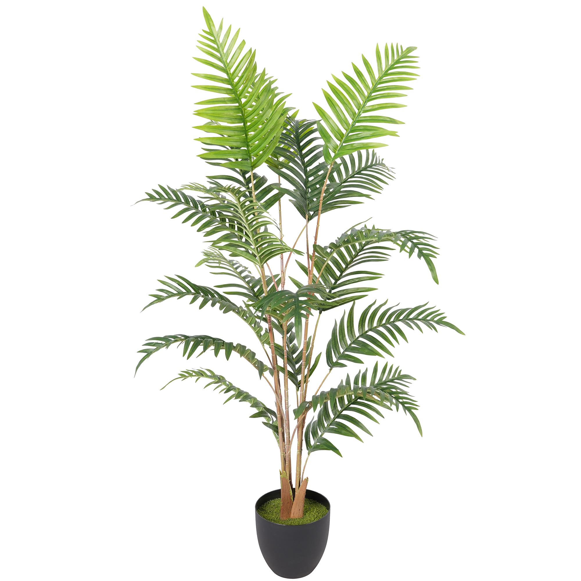 HOMCOM 120cm Artificial Fern Topiary Tree Realistic Artificial Plant Green