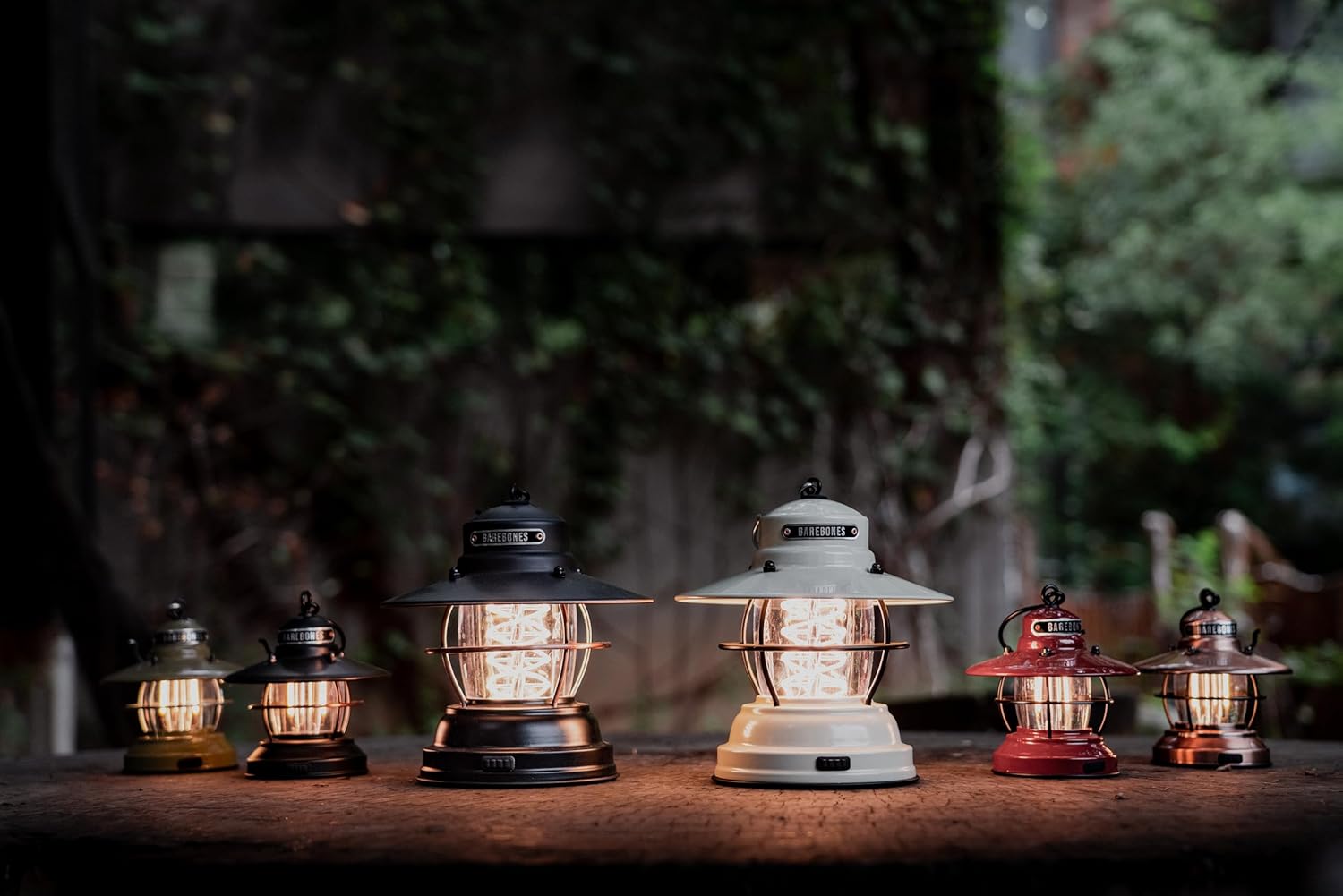 Barebones Outpost Lantern - Vintage White, Vintage-Inspired Outdoor Light with Helix Edison-Style Rope, 3 Power Options, Water-Resistant Lantern for Camping, Patio & Backyard (Battery Not Included) - Image 5