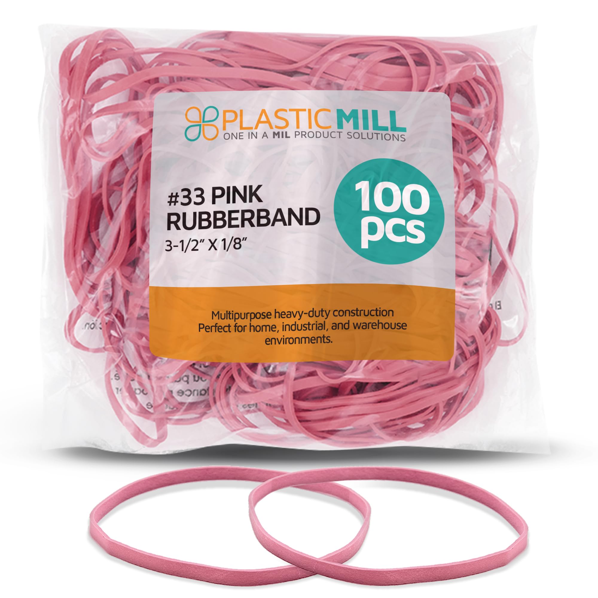 Amazon | PlasticMill ゴムバンド - #33サイズ - ピンクのゴム