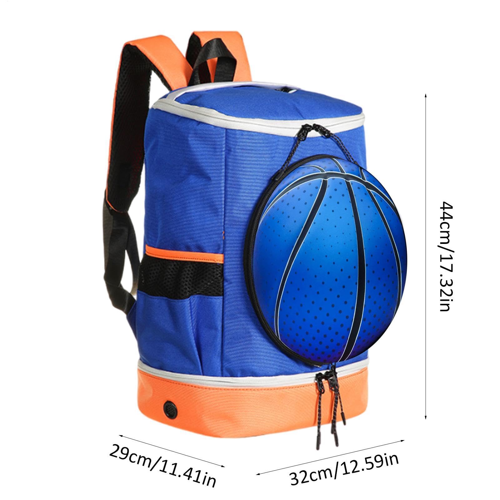 Zaino da pallacanestro, zaino da calcio per ragazzi e libri | Borsa sportiva da calcio per basket, pallavolo, calcio, allenamento