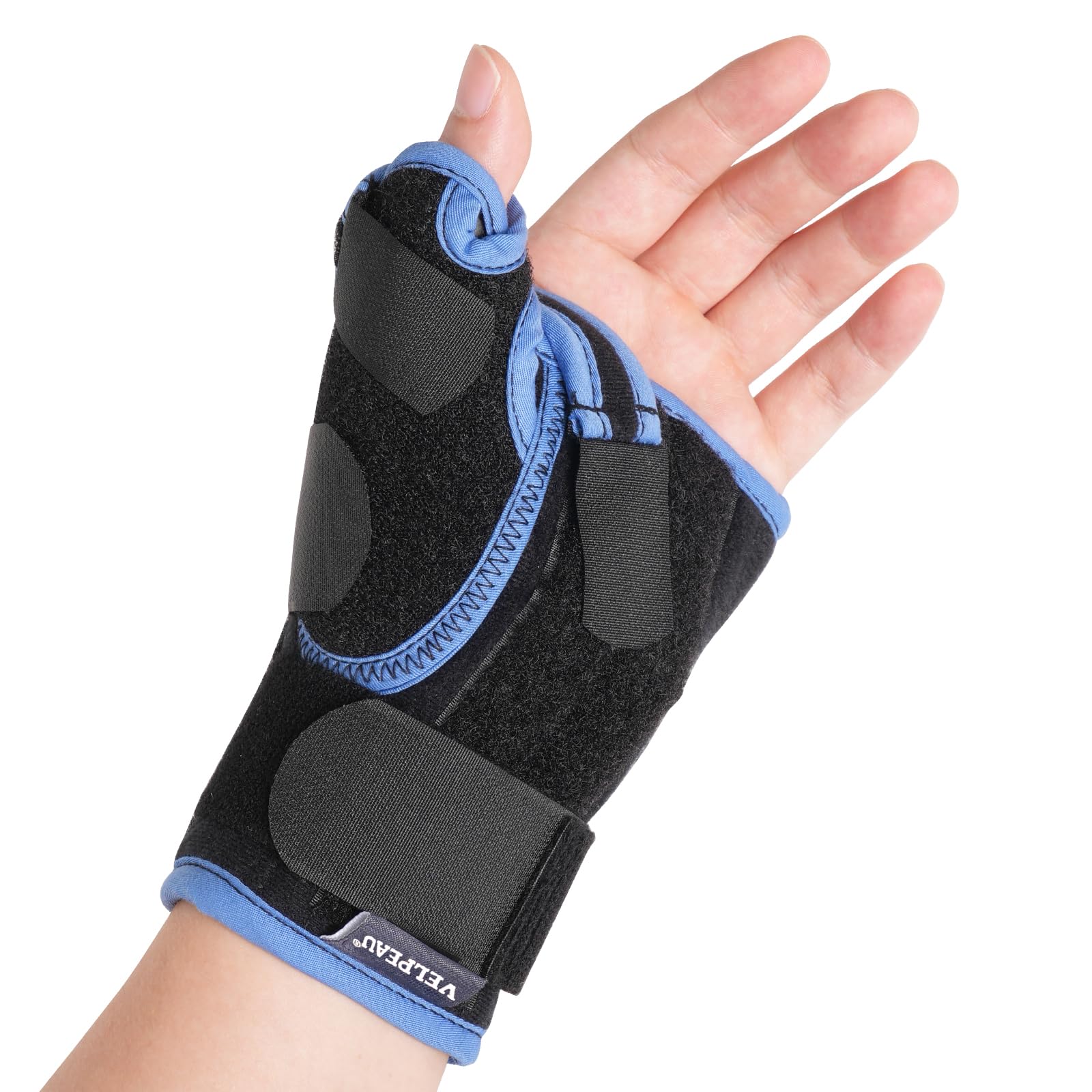 Velpeau Carpal Tunnel Wrist Brace with Thumb Stabilizer Night Support, Completely Stabilizes Wrist Thumb Joint, Pain Relief for Tendonitis, De Quervain's Tenosynovitis, Arthritis (Short, Left Hand,M)