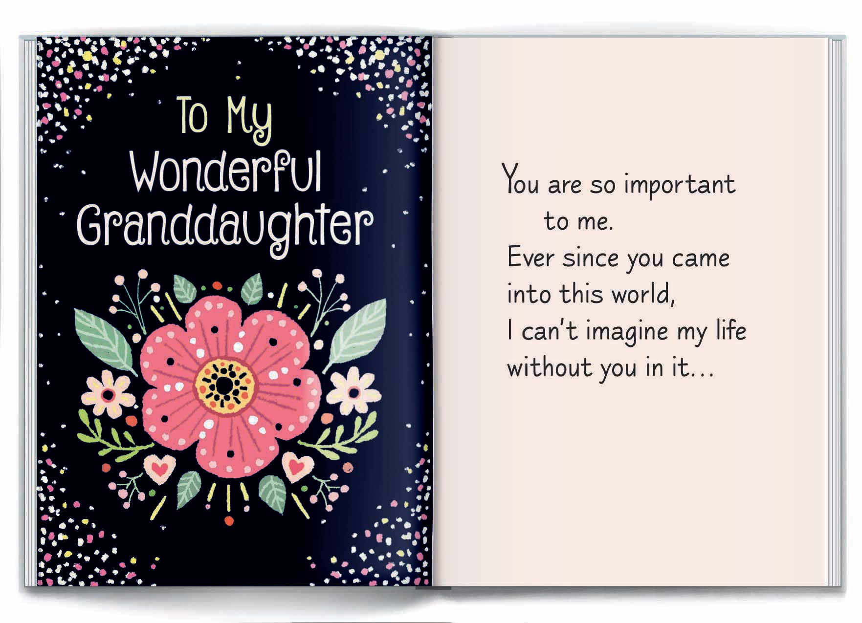 Blue Mountain Arts Mini-Buch 'To My Wonderful Granddaughter' – Geschenkbuch Für Enkelinnen, 10,2x7,6 Cm