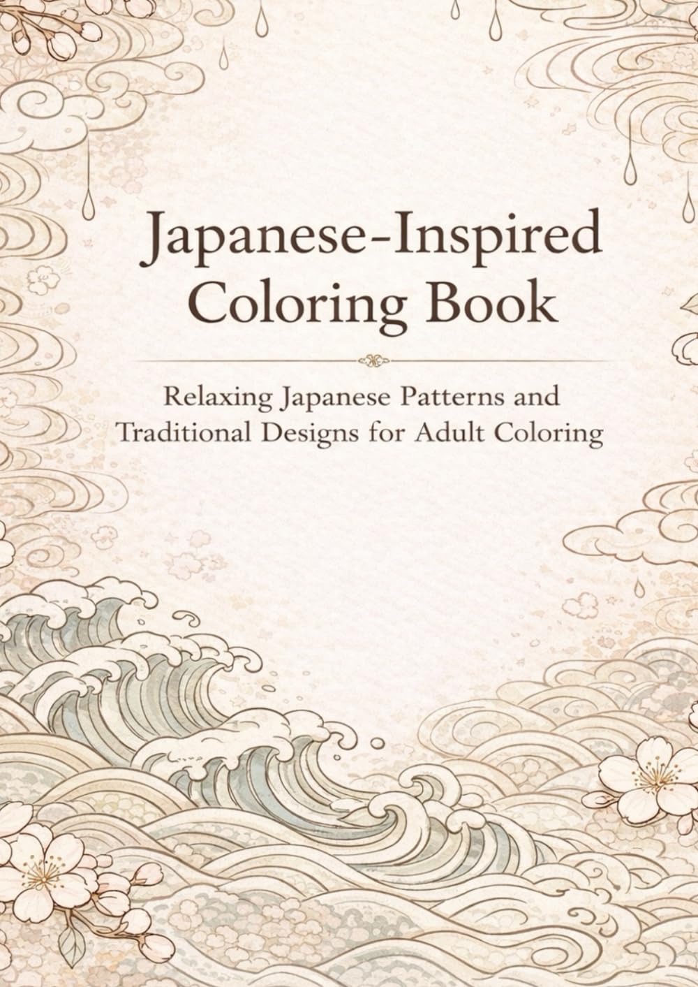 Japanese-Inspired Coloring Book: Relaxing Japanese Patterns and Traditional Designs for Adult Coloring