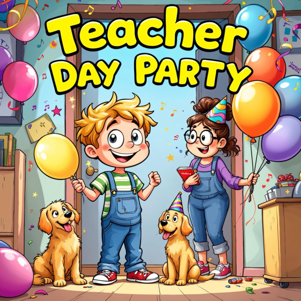 Teacher Day Party story books for kids : A Heartwarming Children’s Picture Book About Celebrating Teachers with Kindness, Teamwork, and Gratitude The ... Classroom Reading, and Preschool to 2nd Grade