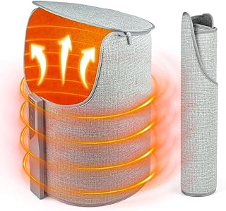 パネルヒーター 足元ヒーター デスクヒーター デスク下 省エネ こたつ 頭寒足熱 2025 冬 暖房器具 筒型 360°発熱 6段階温度調節 6段階タイマー調整 転倒自動OFF 過熱保護 折り畳み式 デスク下 机下 オフィス 冷え対策 PES認証済み 日本語説明書 クリスマス 新年 プレゼント