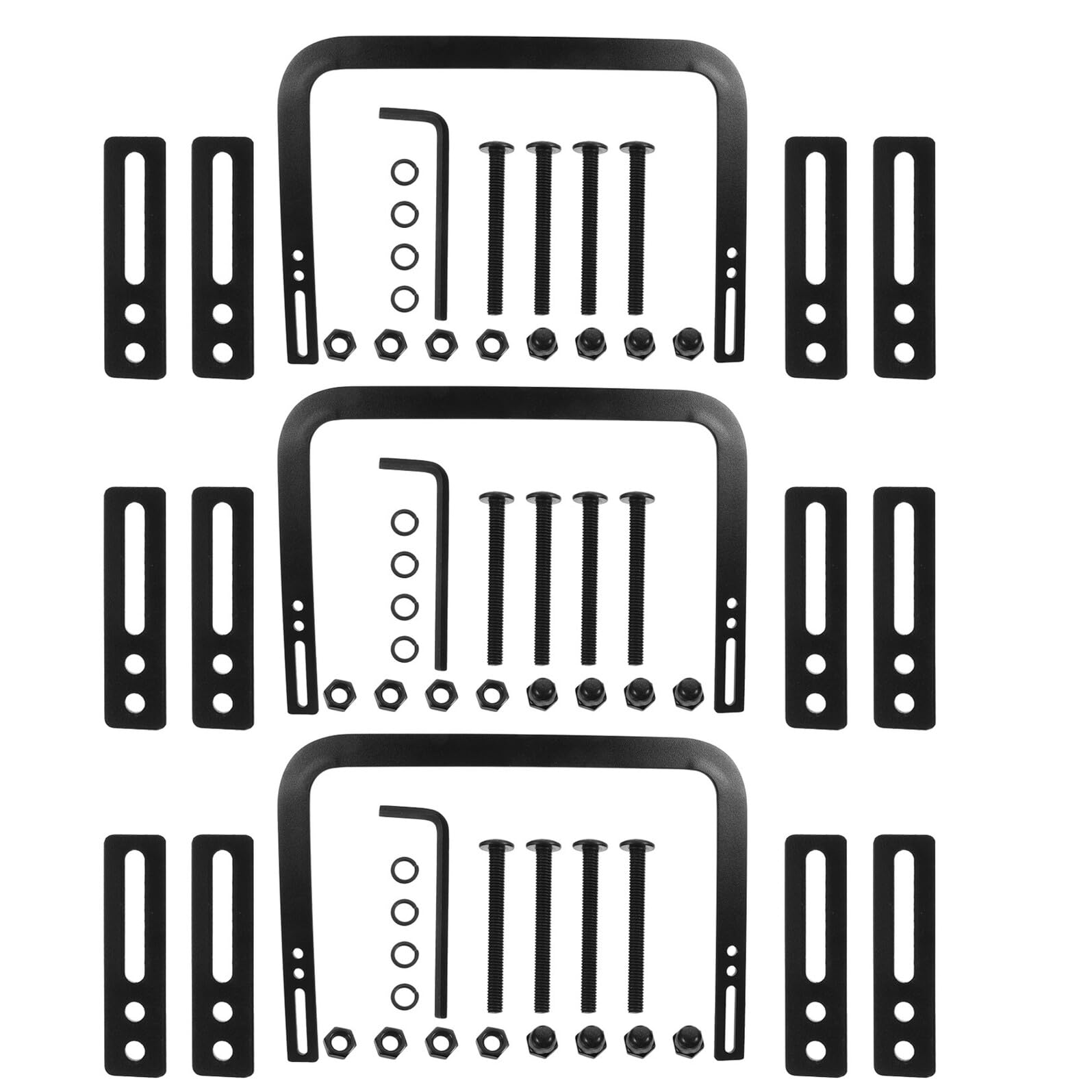 Barres stabilisatrices pour matelas en métal, lot de 3 sets de butées antidérapantes pour lit