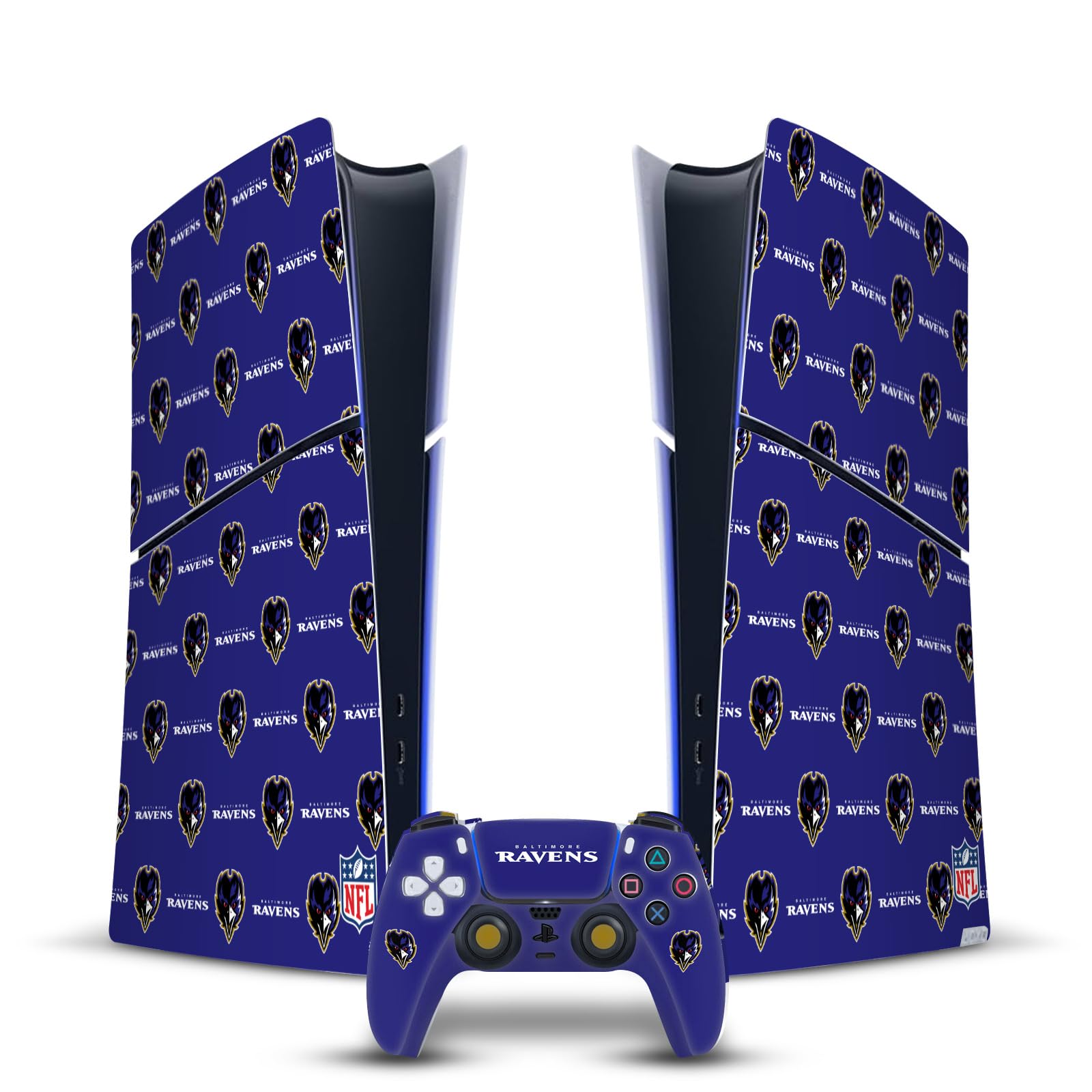 Autocollant NFL Baltimore Ravens PS5 Slim Digital pour protéger la console des rayures - 7