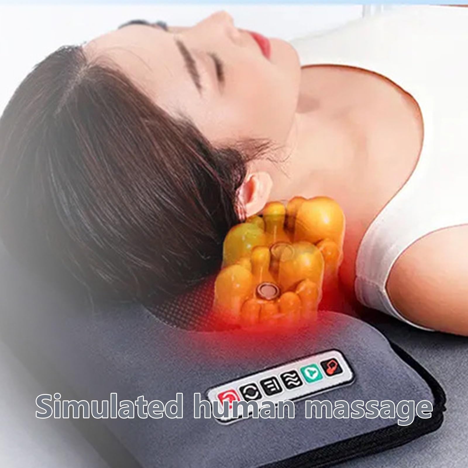Colchon Masajeador 9 Niveles De Intensidad y Configuraciones Terapia de Calor a Temperatura Constante Colchoneta Masajeadora Cuerpo Entero Ideal para Sofás y Oficinas