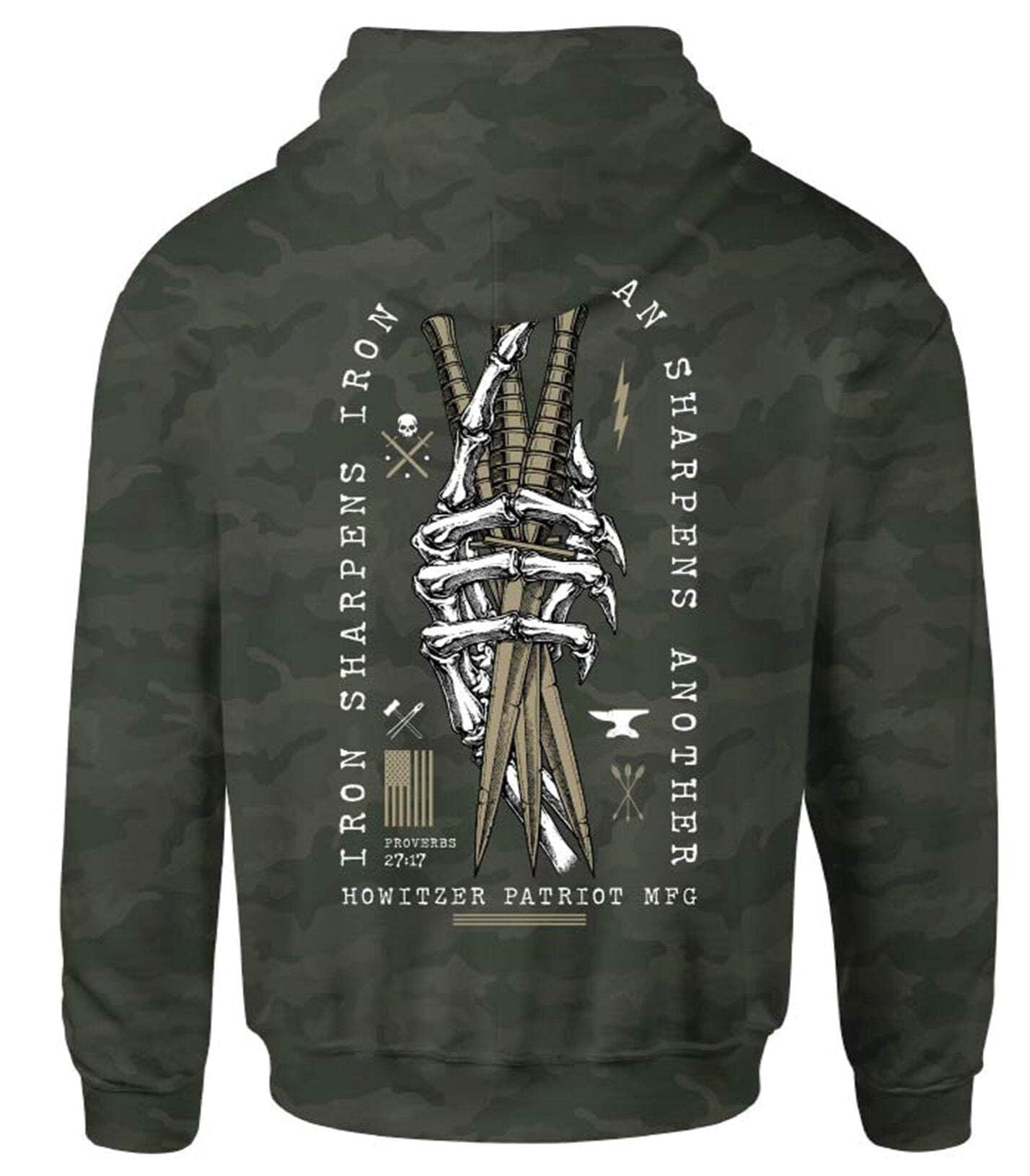 Howitzer Style Men's Hoodie Sharpens PO Military Grunt MFG