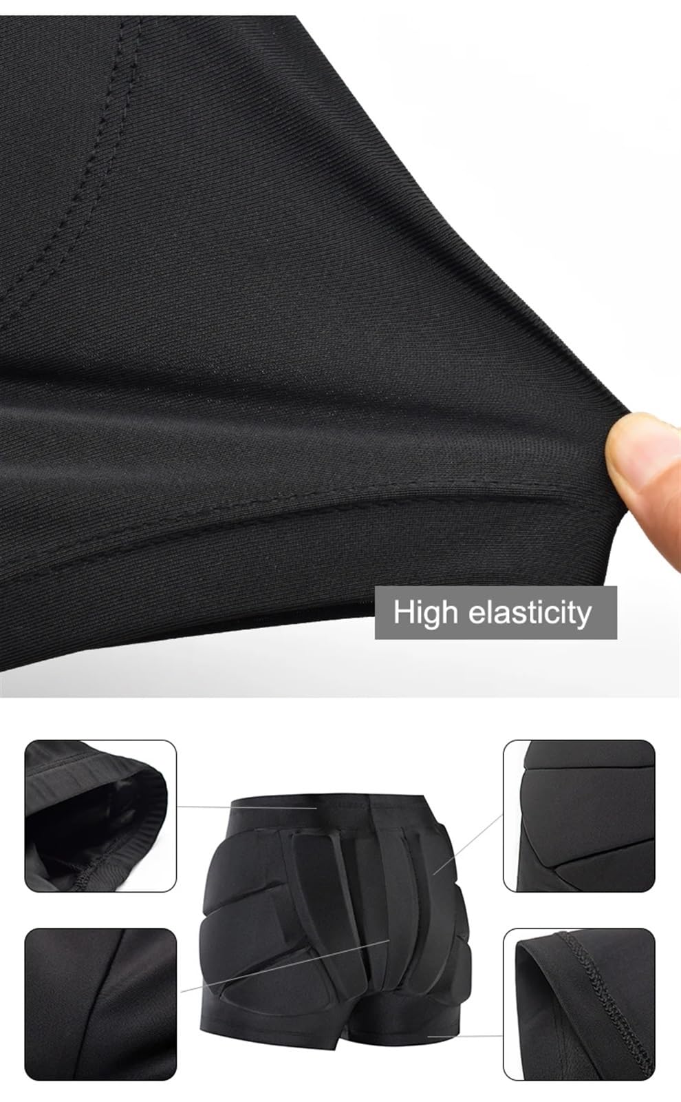 Short De Protection Rembourré Pour Snowboard Protecteur de hanche de Moto for adulte short de Motocross Protection rembourrée de hanche Moto ski patinage artistique tapis de Protection d'équitation Po