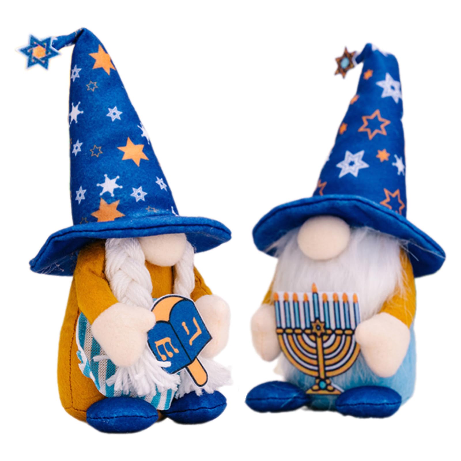 Tsophreniq Hanukkah Gnomes Plush Dolls for Holiday Plush Chanukah Figurine Ornament for Homes Display Decors Fireplaces Decors