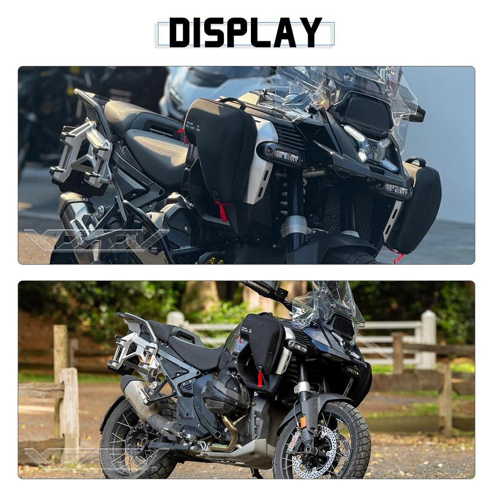 Para BMW R 1300 GS Adventure Bolsa de Nylon Rígida para el Enfriador de Radiador R1300GSA 2024+ Marco Frontal Bolsa de Almacenamiento Accesorio para Herramientas