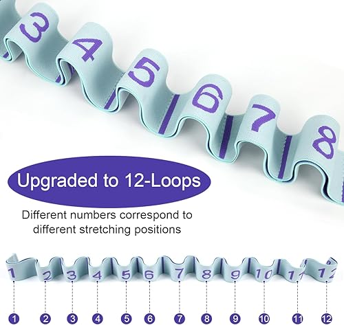 Miniatura 3 de Correa elástica para yoga con bucles, correas elásticas CEILIWEN para terapia física, banda elástica de pilates, bandas elásticas para ejercicio,