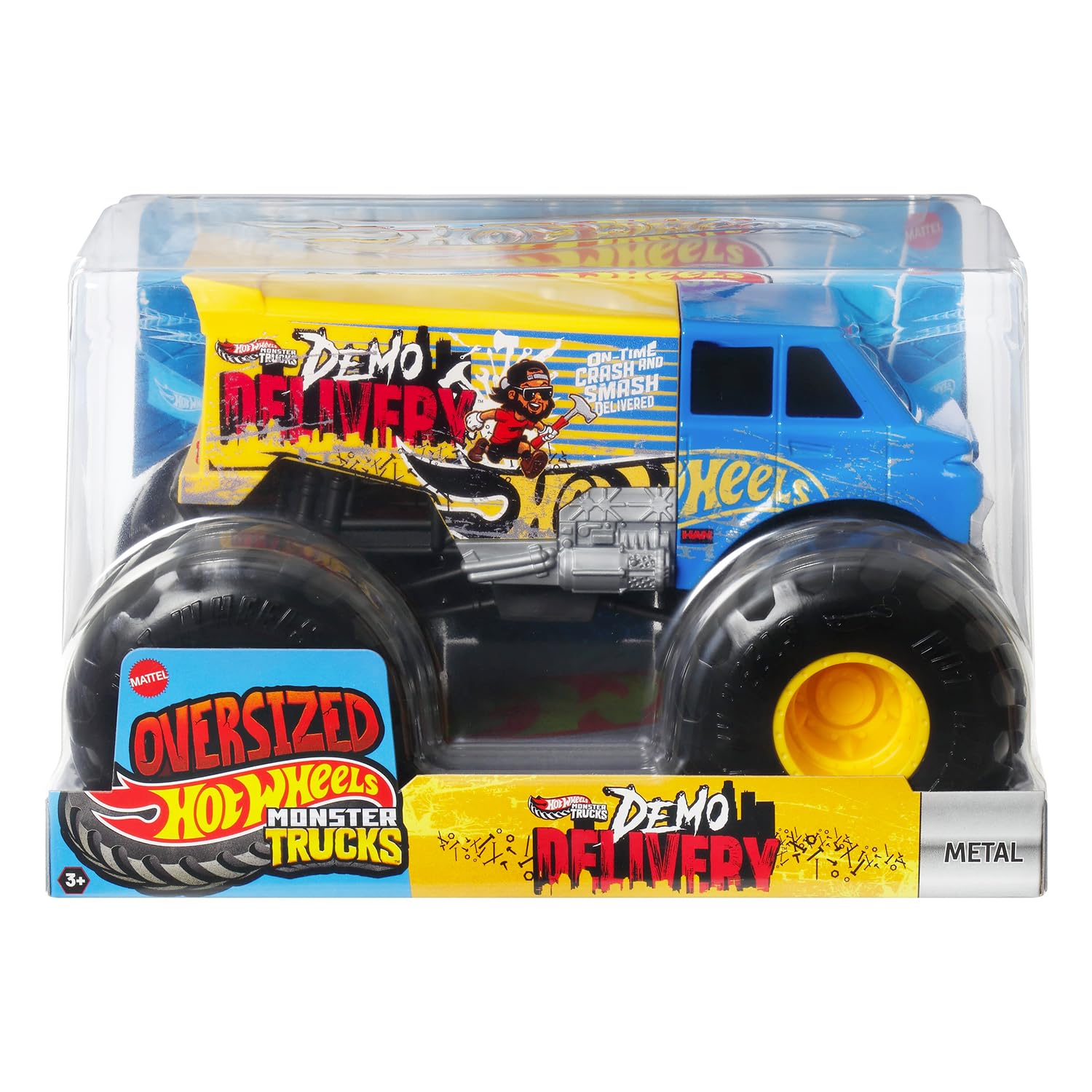 Hot Wheels - Monster Trucks Oversized (Demo Delivery) /Toys, Multicolor, 7.48 inches