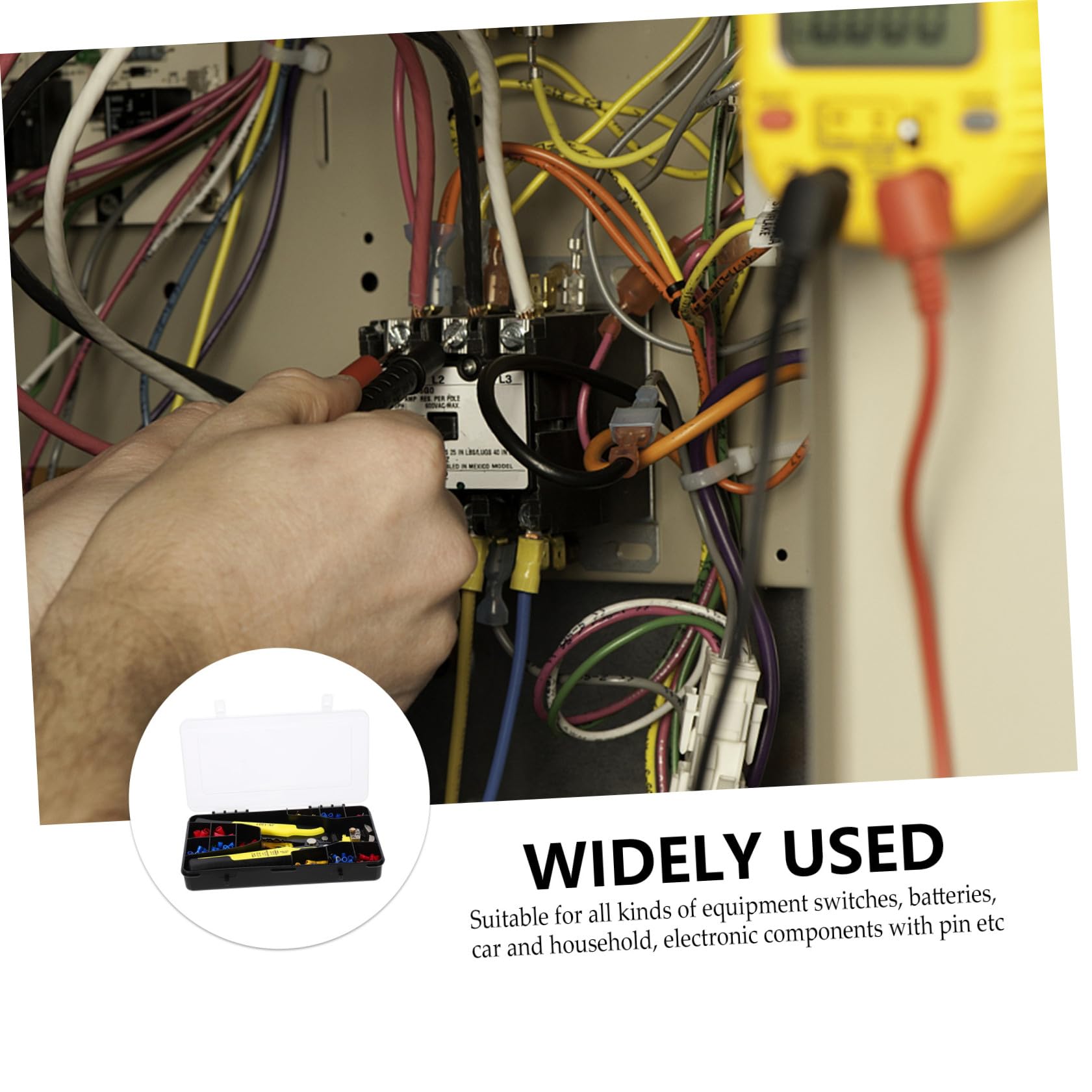 iplusmile Kit de Alicates para Crimpar de Cable 271piezas Crimpadora de Cable Herramienta Duradera para Electricistas Uso Profesional Conectores Incluidos