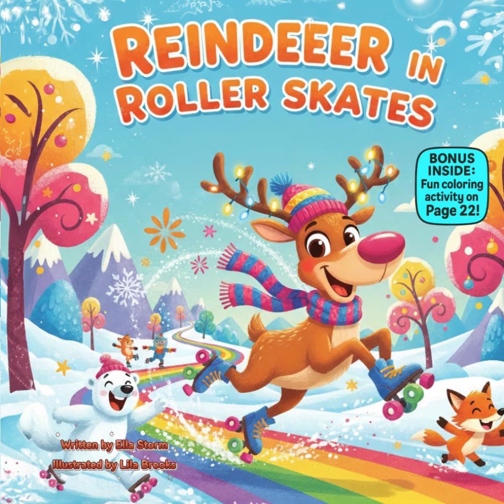 Reindeer in Roller Skates: A rhyming Christmas adventure about confidence, perseverance, and trying new things