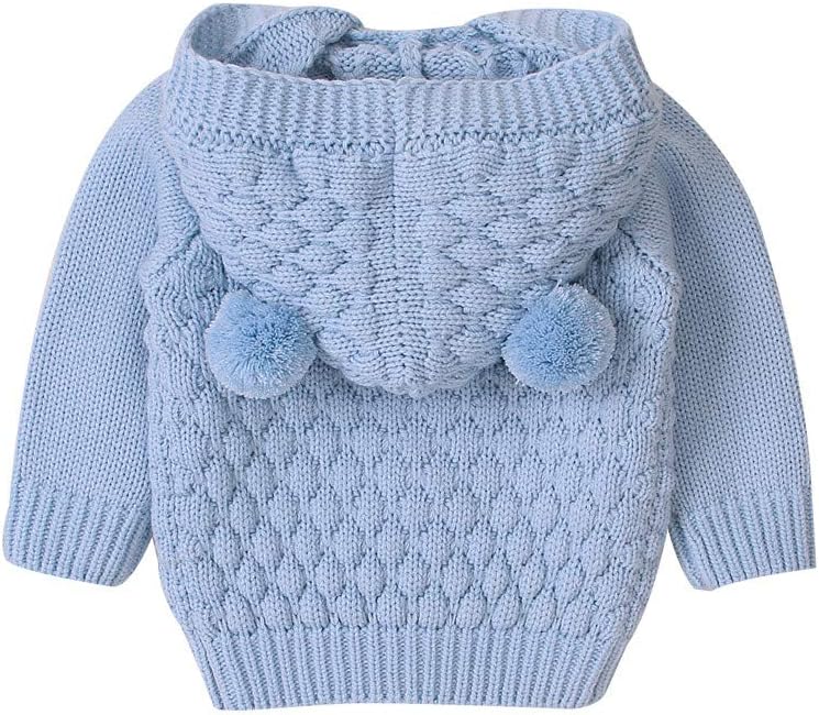 Baby Boys Basic Long Sleeve V-Neck Classic Knit Cardigan Sweater Knit Button Closure Bolero Shrug