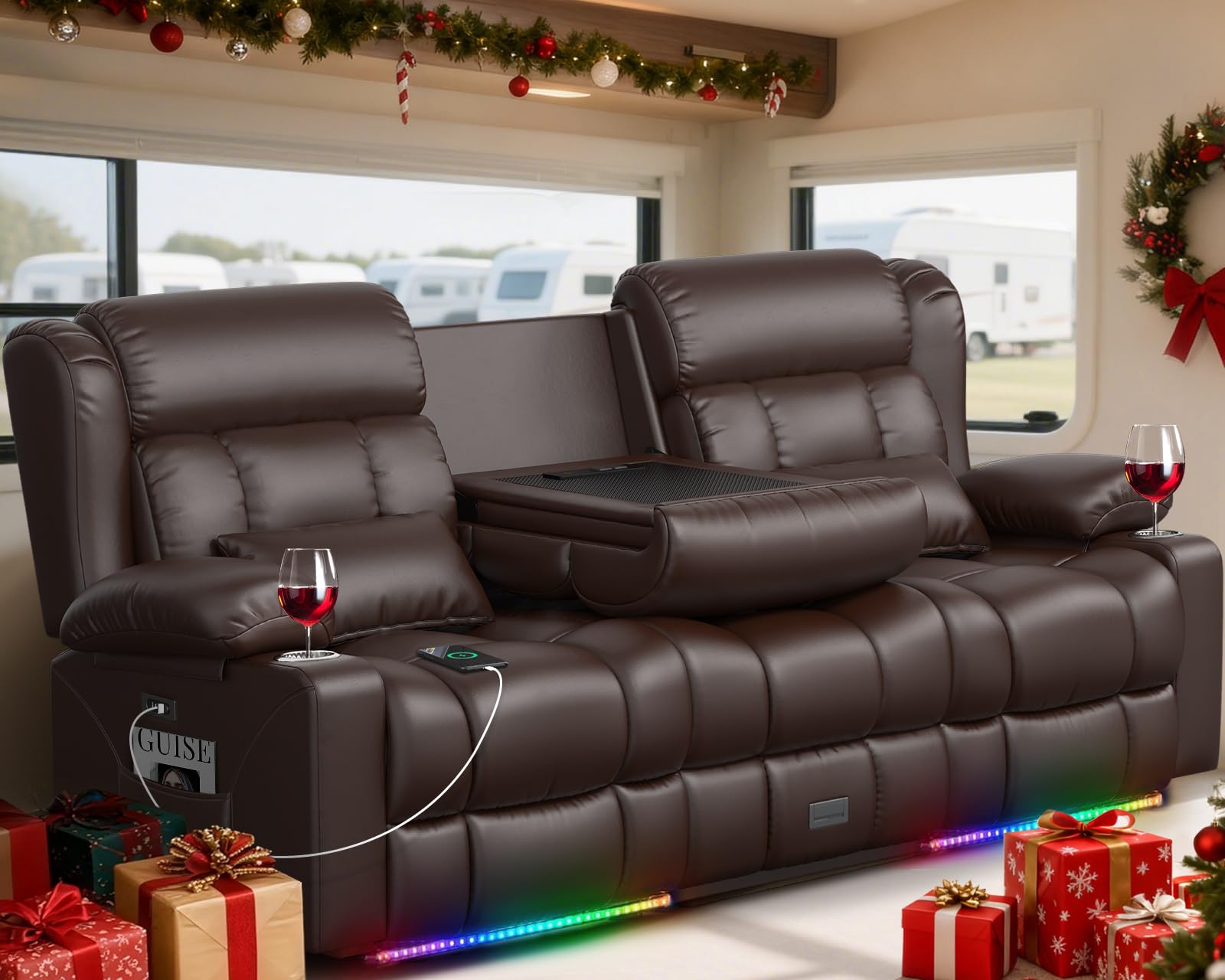 MisUMis Power RV Loveseat Recliner Sofa