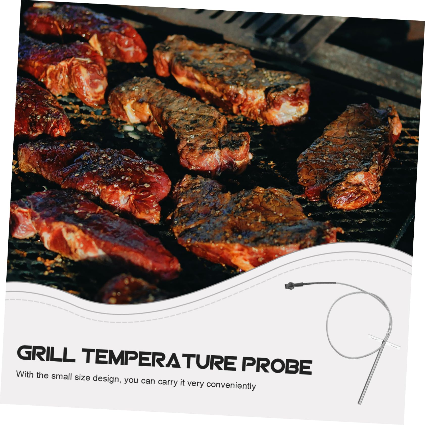 Kisangel 4sets Per Grill Probe Per Barbecue Resistente Temperature Accessorio Per e Affumicati Compatibile