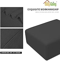 Vista 4 de Easy-Going -Funda elástica para otomana con diseño cuadrado