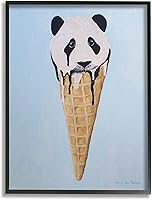 Vista 9 de Stupell Industries Adorable oso panda helado helado waffle, diseño de Coco de Paris