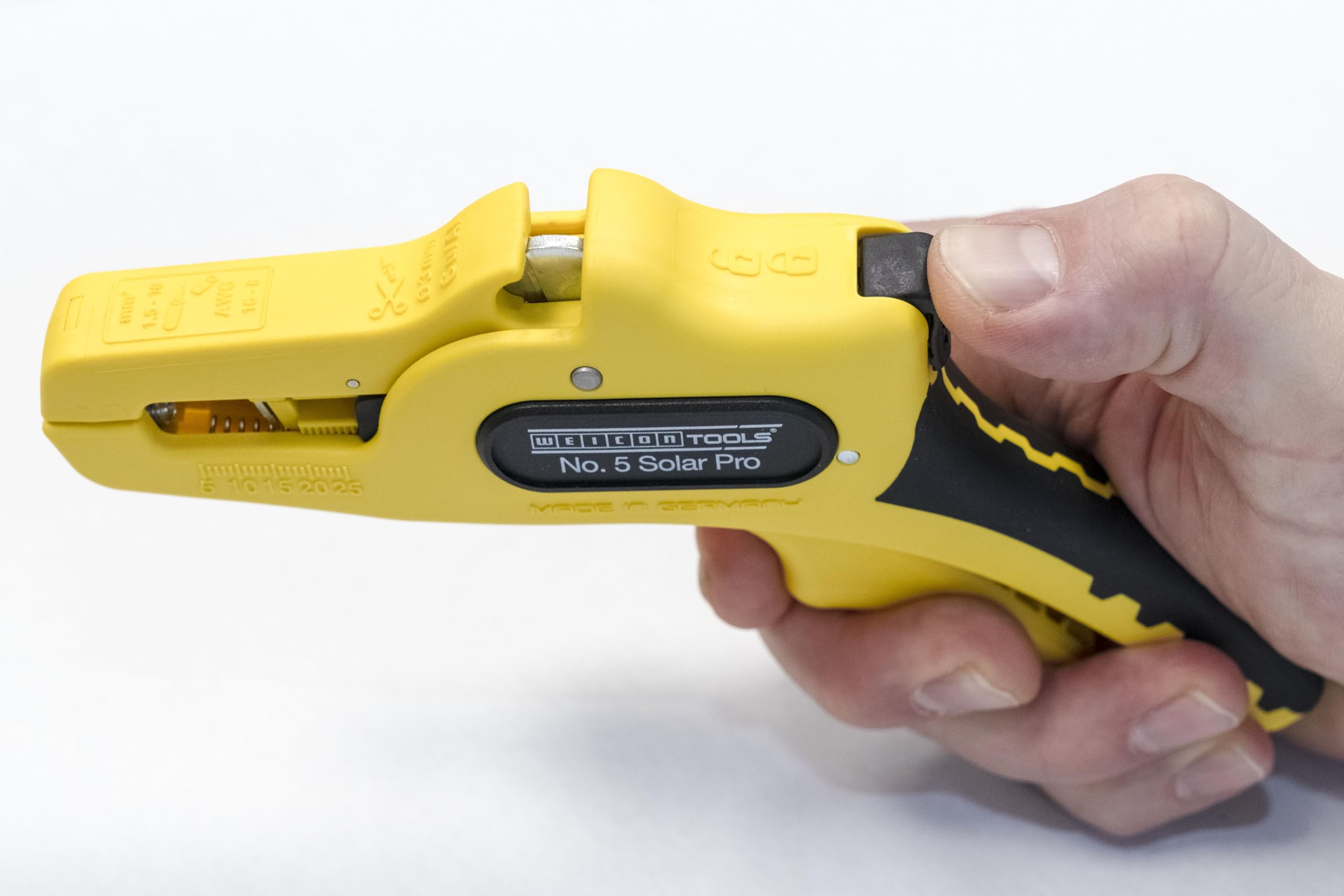 WEICON TOOLS 5 Solar Pro - Alicates pelacables especiales para cables solares y cables fotovoltaicos