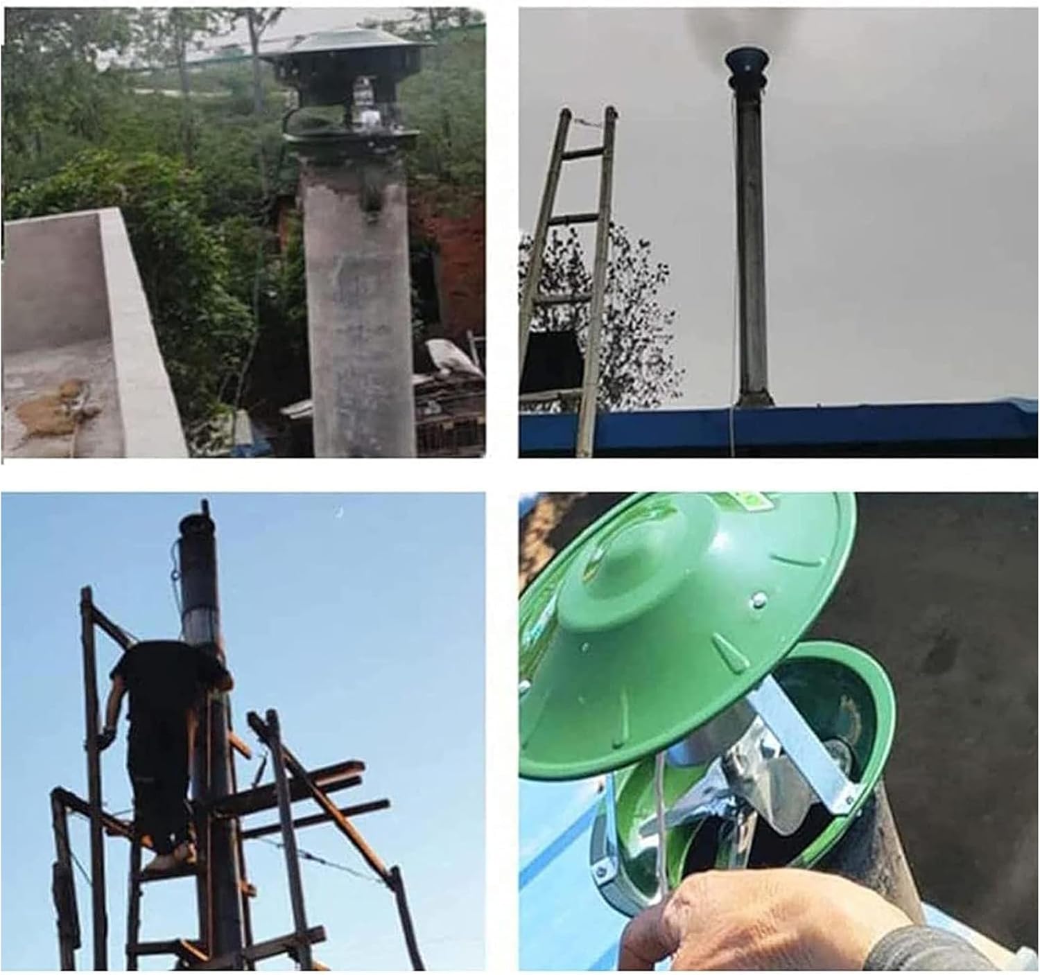 80W/100W Chimney Fan, Fireplace Fan Induced Draft Fan, Exhaust Fan Household Exhaust ​Smoke Machine, Chimney Induced Draft Fan,80W