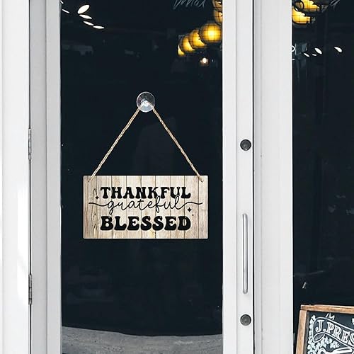 Vista 143 de Letrero decorativo para puerta delantera, decoración rústica de bienvenida de otoño para colgar en la pared, placas de madera para porche de granja