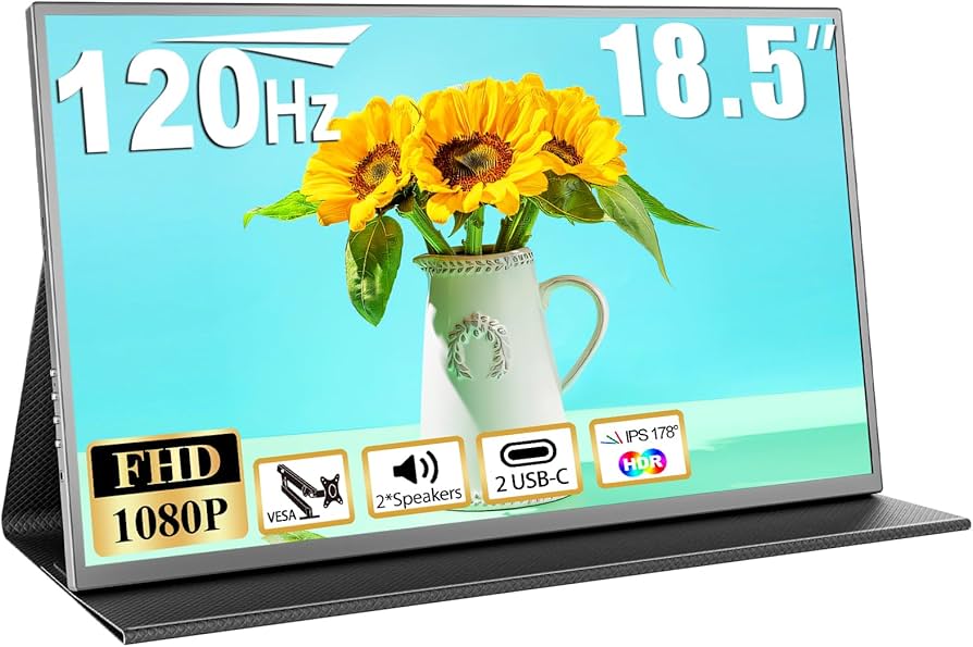Amazon.com: COOLHOOD 18.5 Inch Portable Monitor for Laptop, 1080P