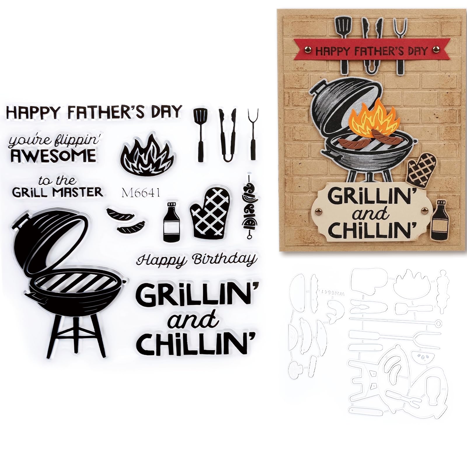2025-2026 Stamps and Dies for Card Making, Stamps and Dies Set 2025 for Christmas and Halloween, Die Cut DIY Various Festivals Album Scrapbooking Birthdays Greeting Card (6648) — view 3