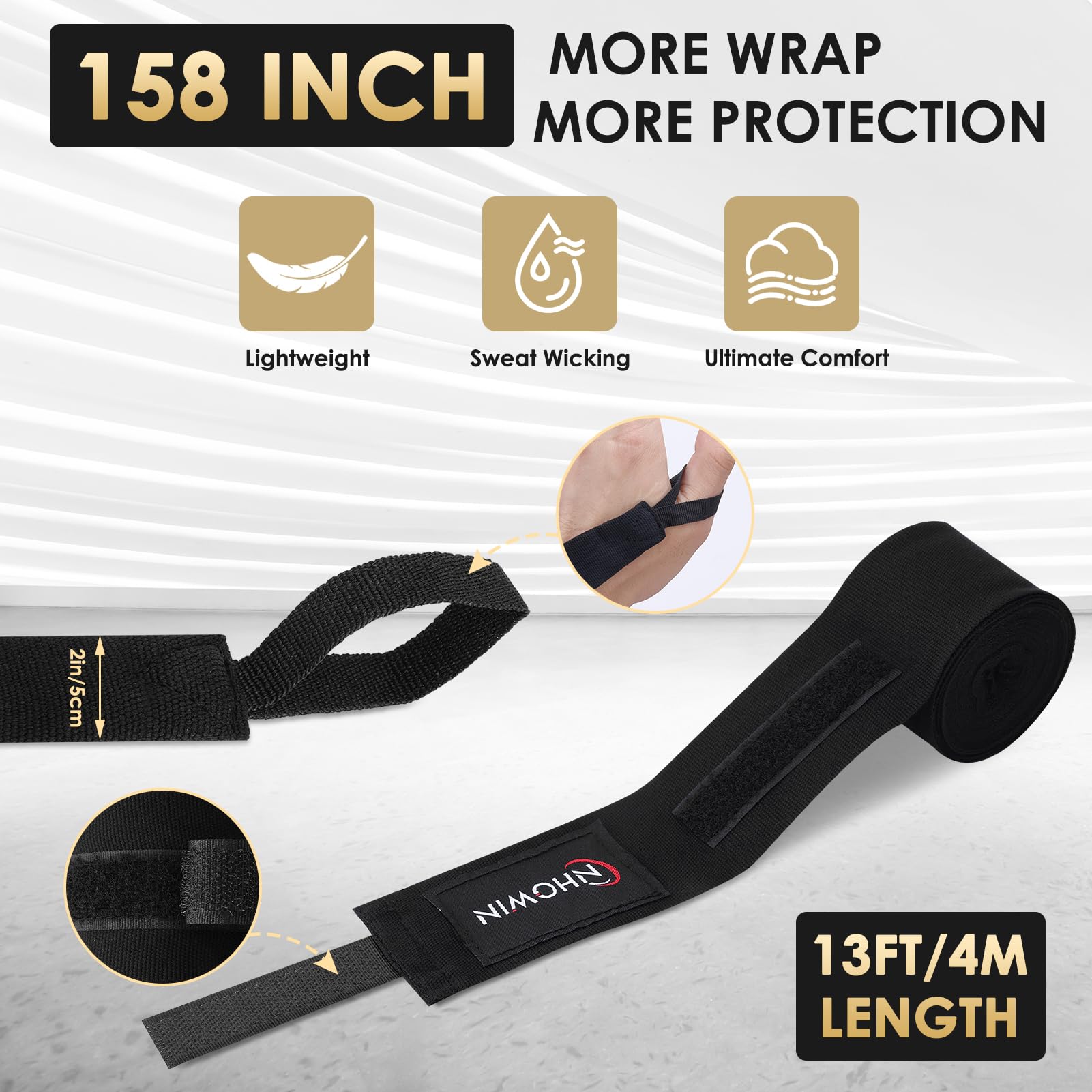 Boxing Gloves, 12oz / 16oz - Boxing Gloves for Men and Women with Boxing Wraps for Heavy Bag, MMA, Muay Thai, Sparring Training