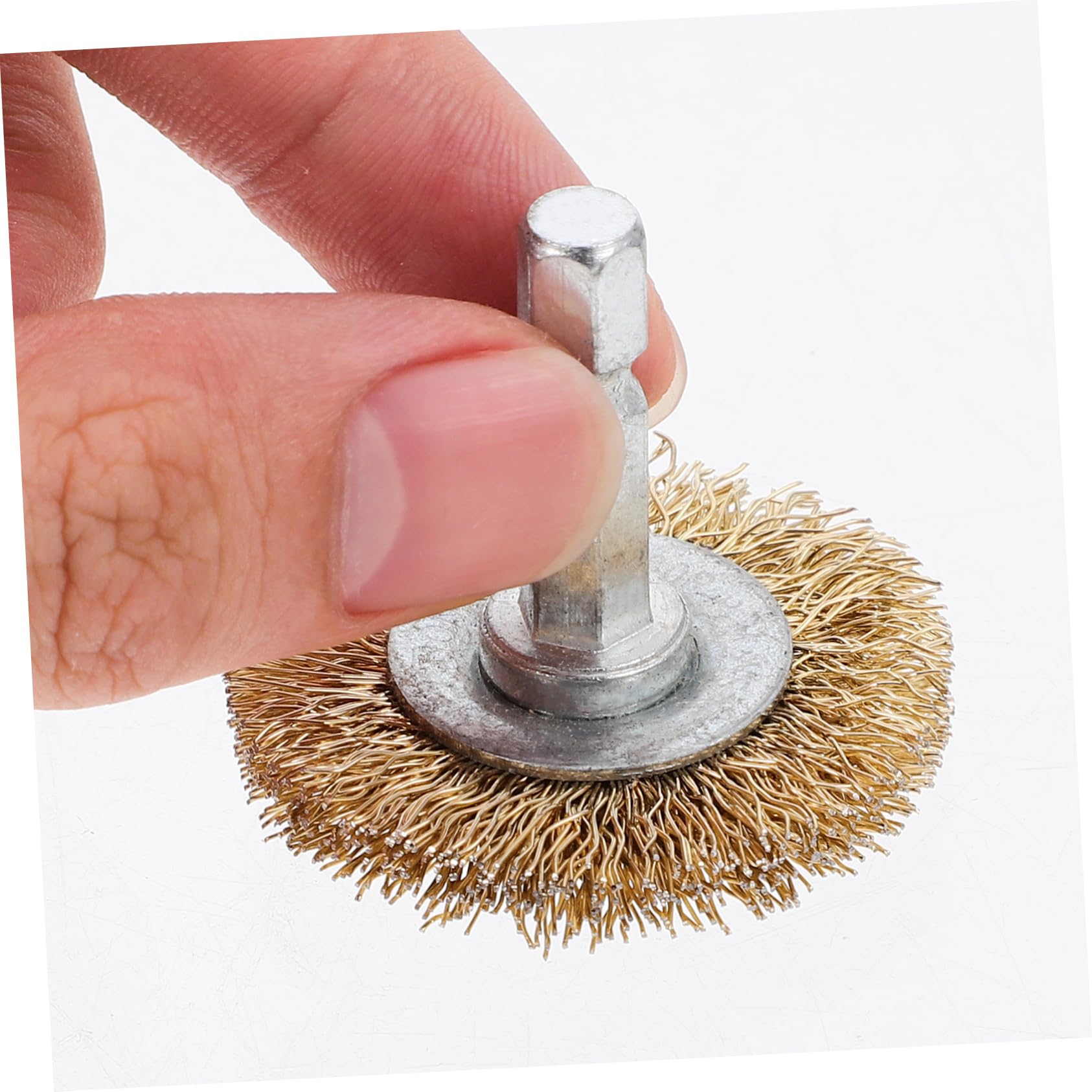 Unomor 6pcs Wire Brush Head for Drill Wire Brush for Drill and Grinder Removal