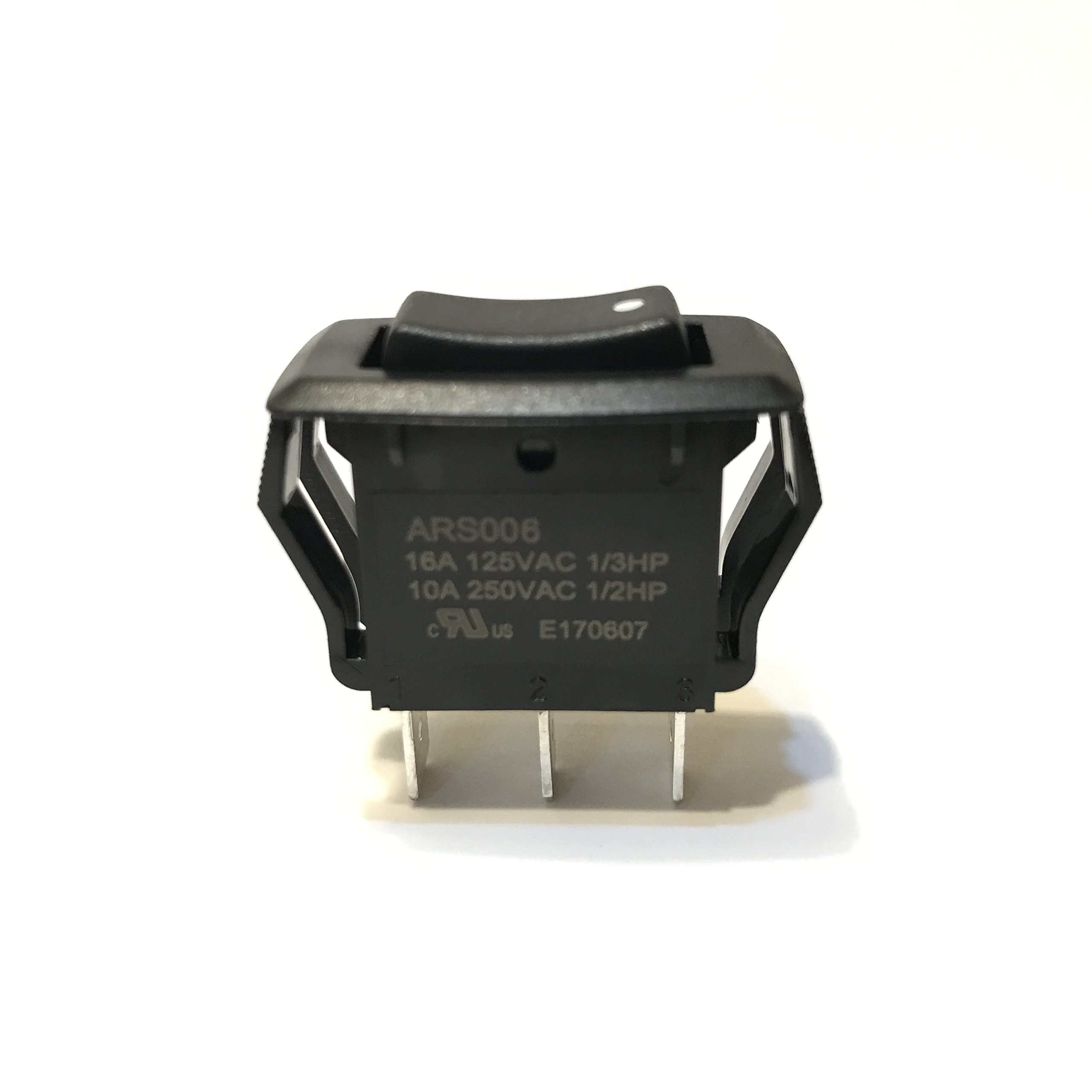 Appliance Rocker Switch On-Off-On SPDT Black M70181
