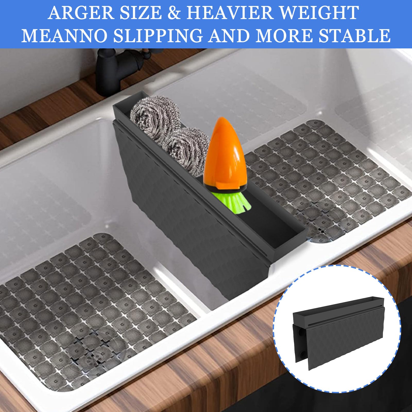 Amazon.co.jp: シリコンシンクサドル、12.8インチ×11インチの