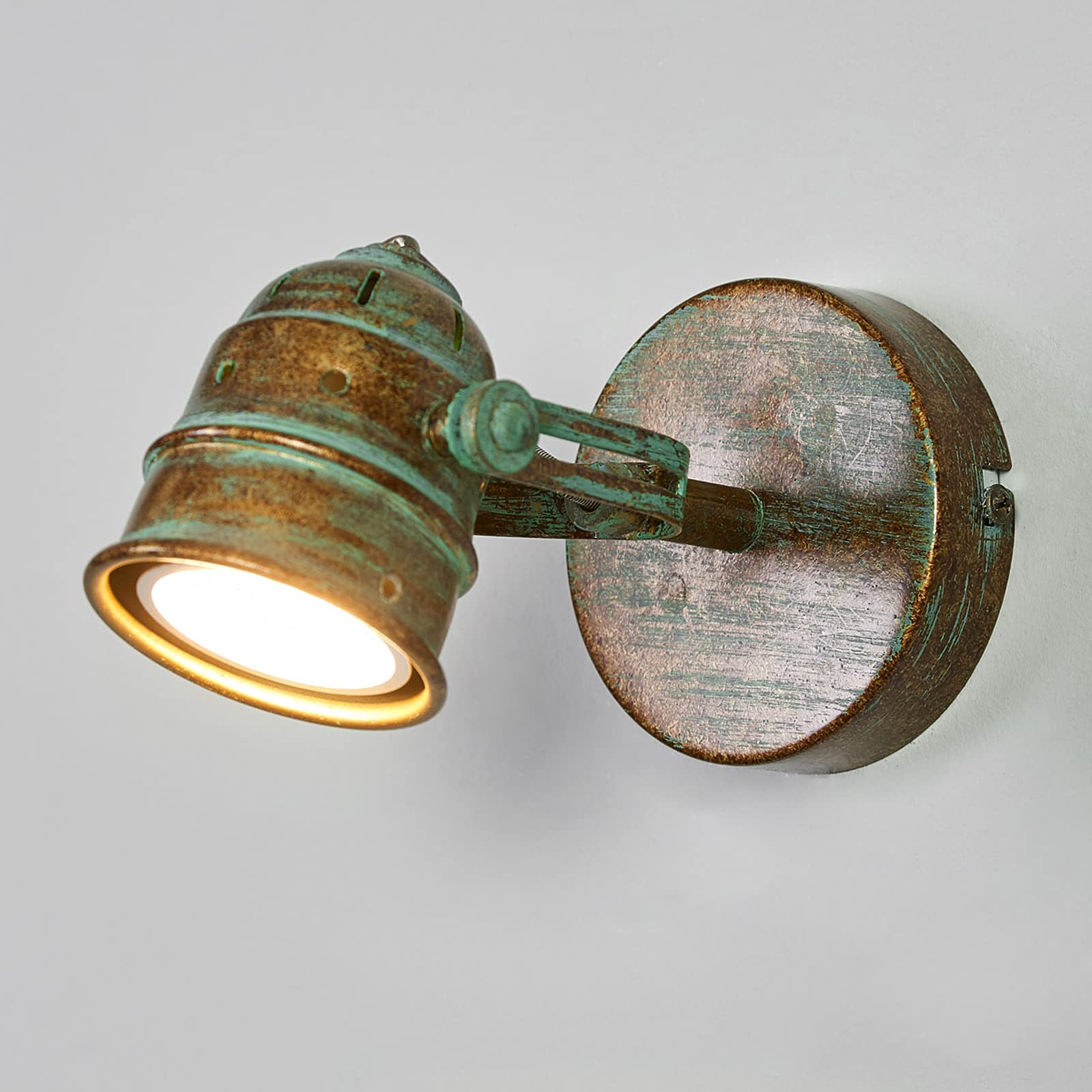 Lindby Ceiling Light Leonor dimmable (Antique, Vintage) in Bronze Made of Metal for e.g. Living Room & Dining (1 Light Source GU10) from floodlight Spotlight