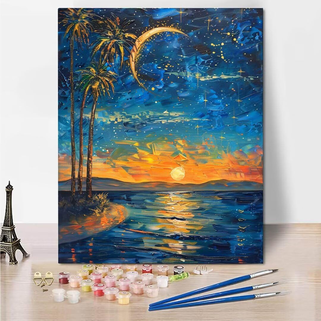 RNXAOPEN Dipingere con i Numeri Bambini, Passatempo per Adulti Kit Lavoretti Creativi per Bambini, Paint by Numbers Idee Regalo Bambina Bambino, Giochi Creativi Giochi Bambina name 70x95cm 2029-E