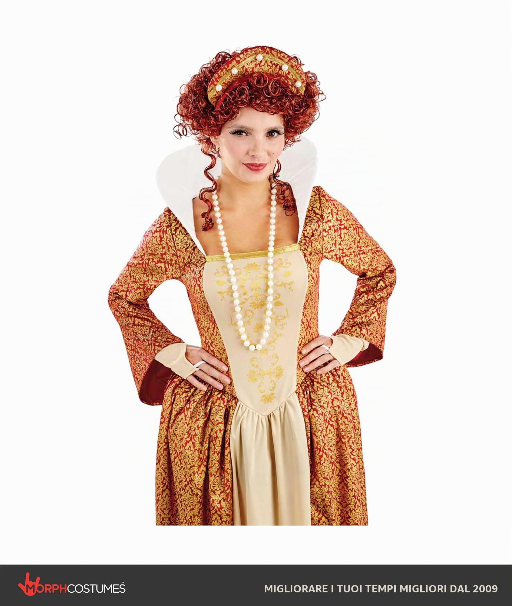 Fun Shack Costume Principessa Medievale Donna, Costume Dama Medievale Donna, Abito Medievale Donna, Costume Carnevale Medievale Donna, Vestito Medievale Donna