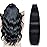 SUYYA Tape in Hair Extensions Human Hair 100% Remy Human Hair Jet Black 50g/pack 20pcs Straight Seamless Skin Weft Tape Hair Extensions(22 inches 1 Jet Black)
