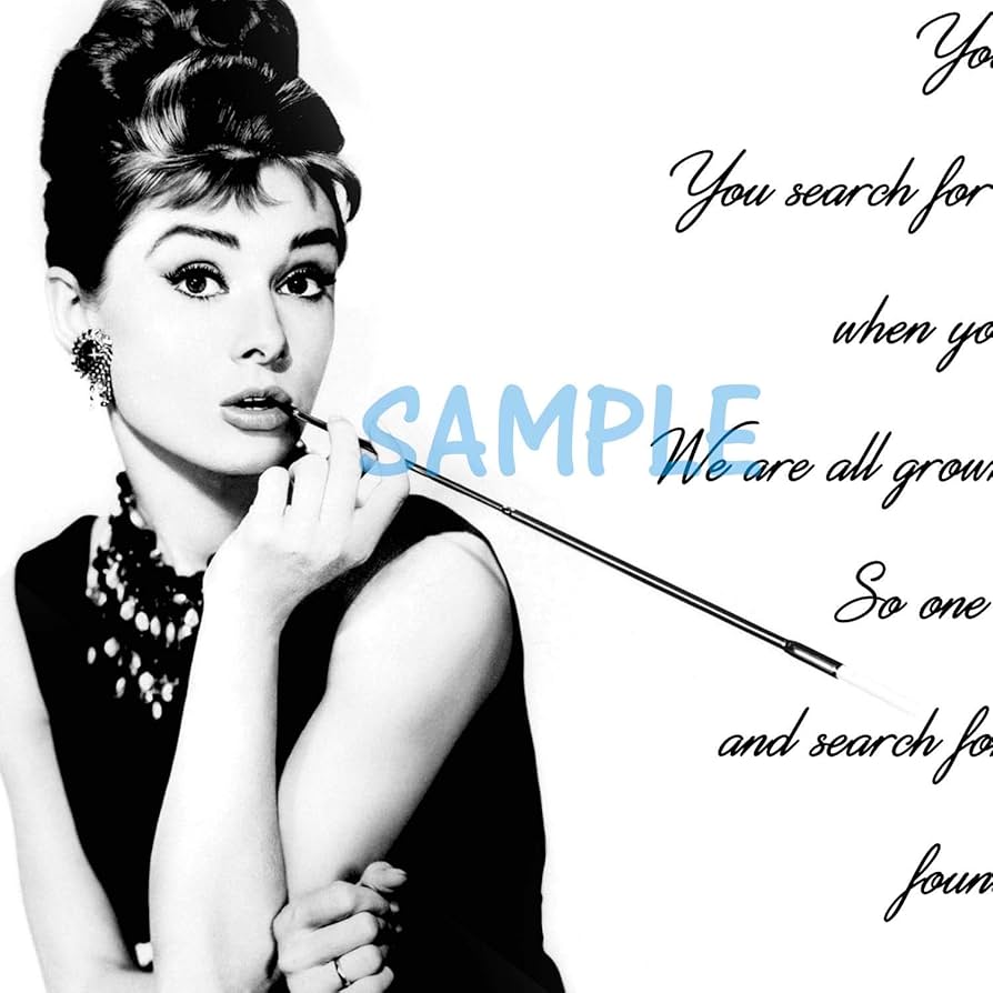 Amazon.co.jp: モダンアート オードリーヘップバーン ポスター