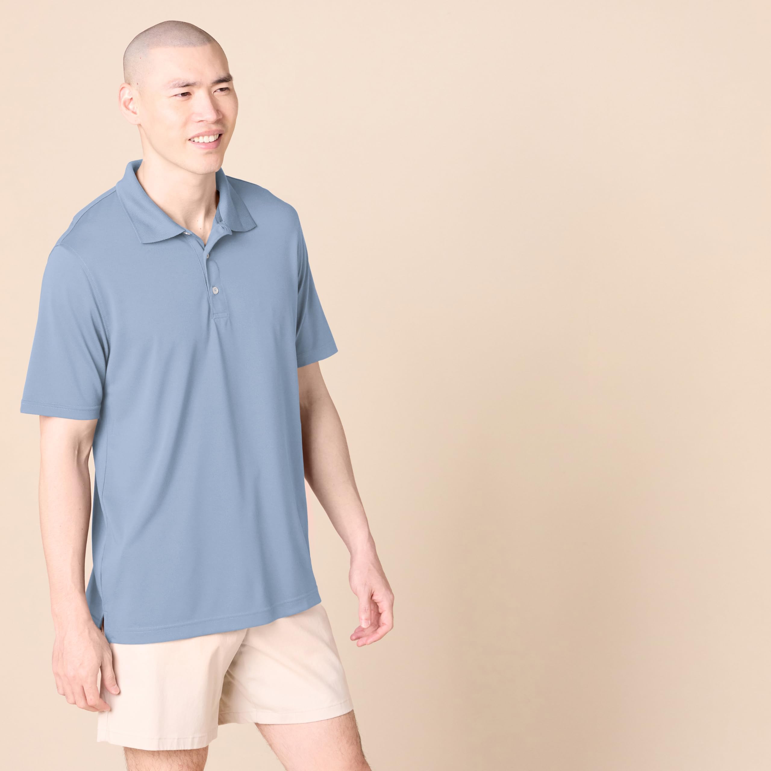 Amazon Essentials Hombre Polo de Golf, Secado Rápido Que Absorbe la Humedad, Manga Corta - 3