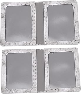 VALICLUD 2 Pçs Conjunto De Capa De Passaporte Porta-Retentor Carteira Multiferramenta Carteira De Viagem Carteira De Cartões De Viagem Carteira Porta-Passaporte Porta-Passaporte Pu