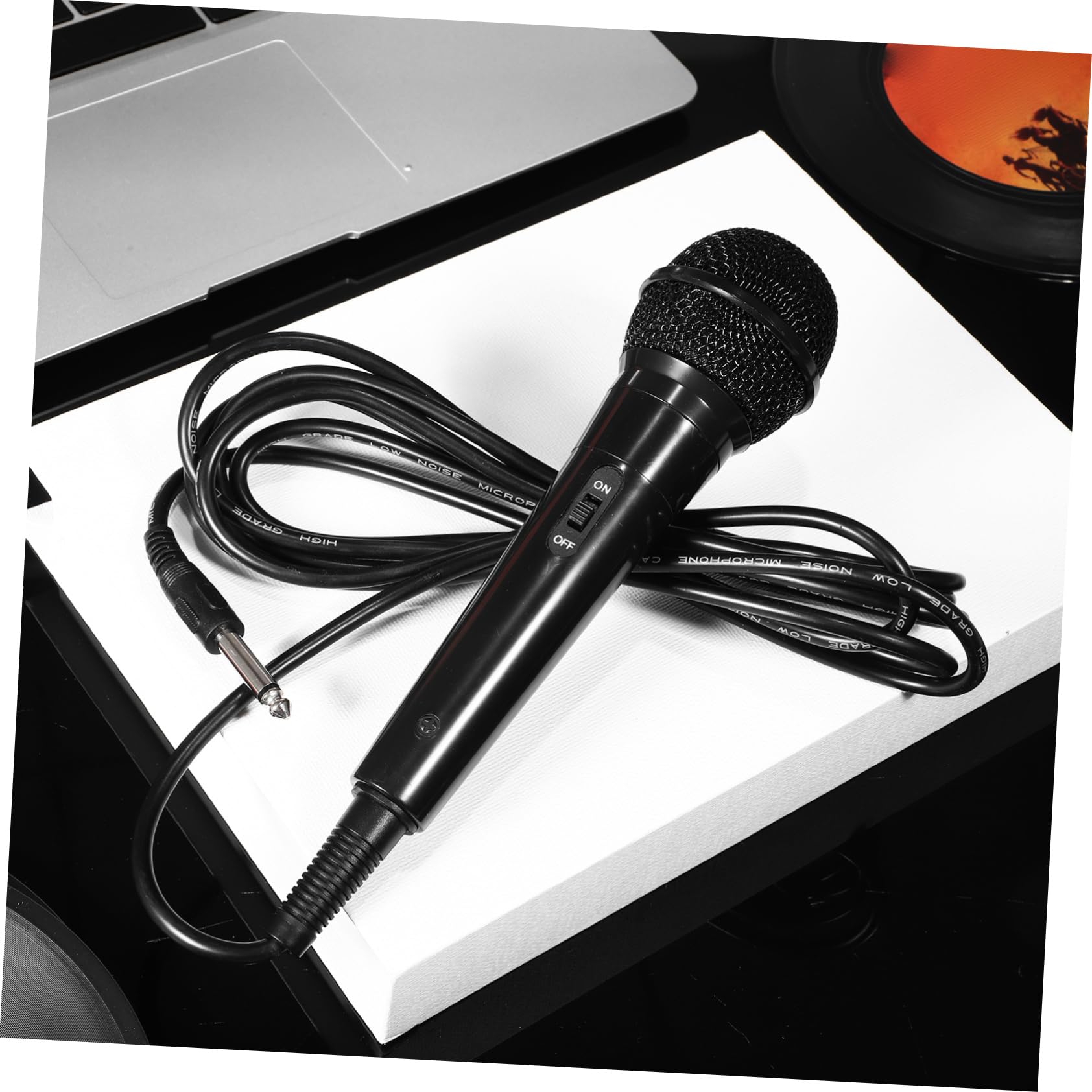 GOOHOCHY Handheld Microphone 6.5mm Jack Dynamic Mic for Karaoke/Vocal Performances Easy Plug Play for Singing