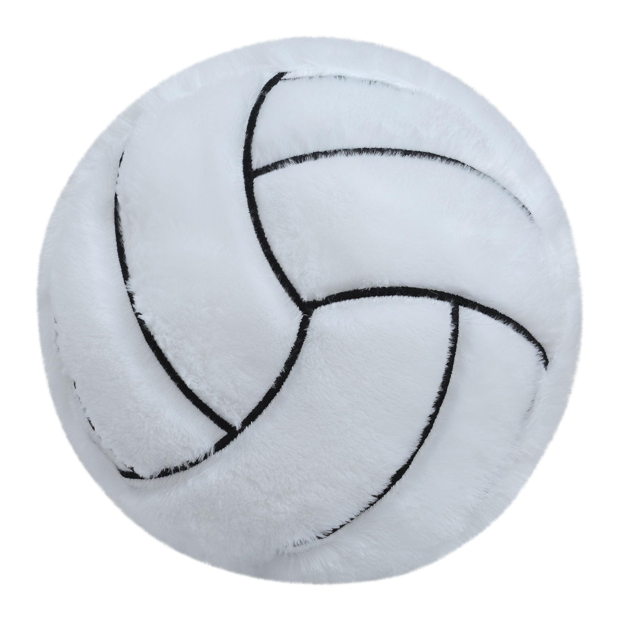 CHORONMO Volleyball Plush Pillow - Fluffy Stuffed Sports Toy Gift for Kids, Durable Sofa Throw Pillow for Bedroom Home Decor