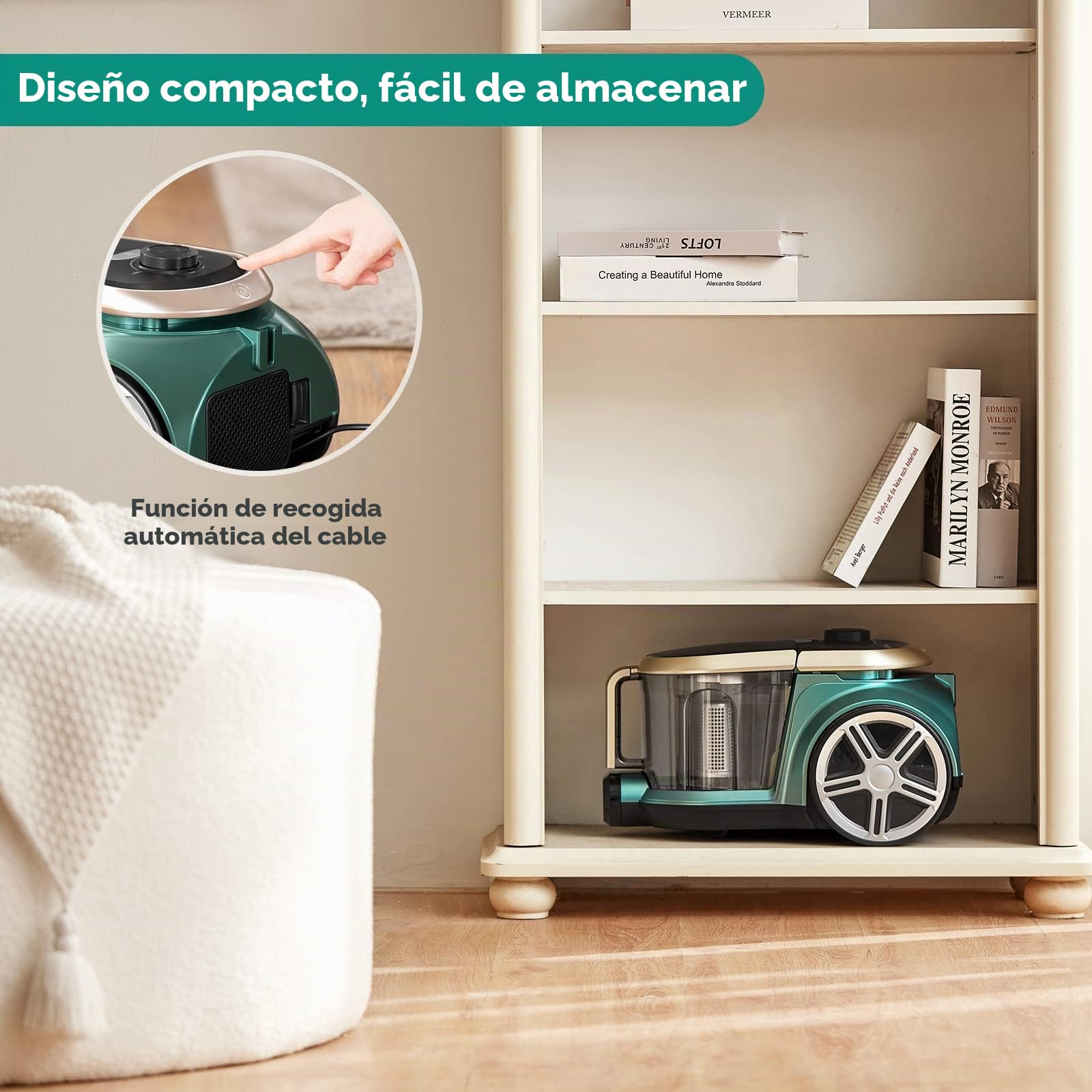 EUREKA Apollo Aspiradora sin Bolsa Verde 240W 2.2L 72 Decibelios