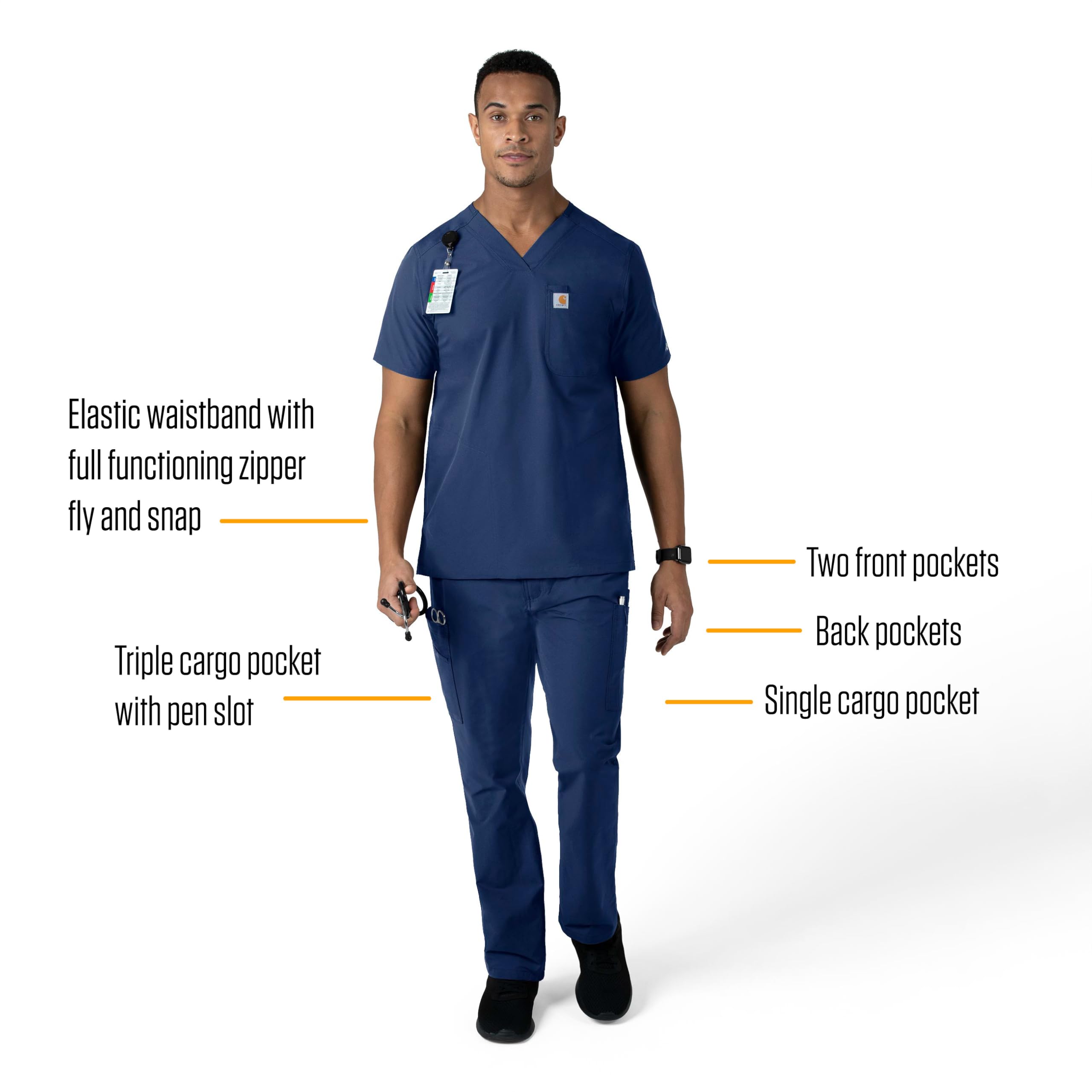 Carhartt Force® Modern Fit Leg Cargo Pant Pantalones de Traje médico para Hombre
