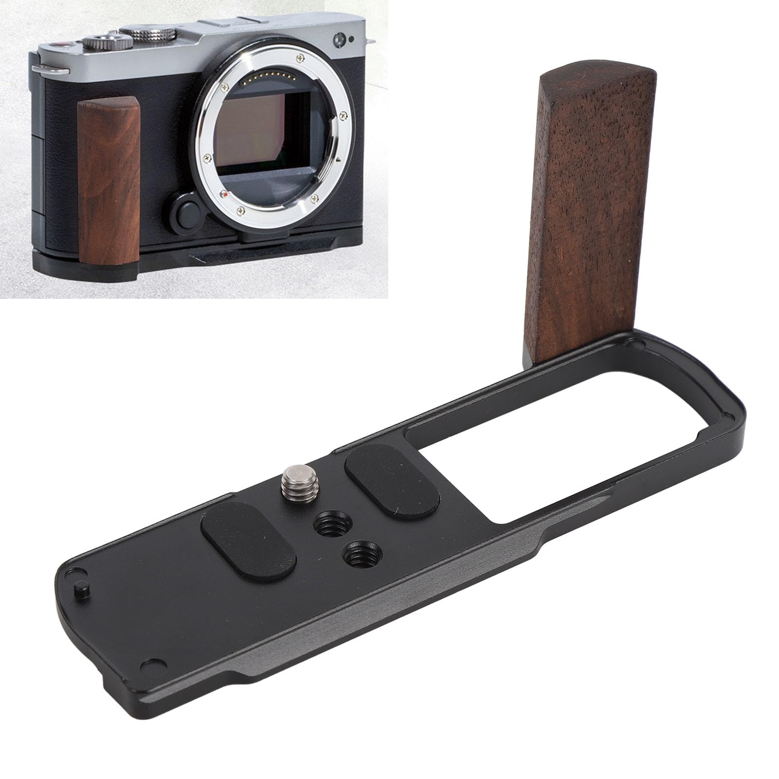 Impugnatura per Fotocamera LUMIX S9, Impugnatura a Forma di L con Piastra a Sgancio Rapido Incorporata per Arca, Foro per Vite da 1/4 di Pollice, Staffa a L Antiscivolo in Lega