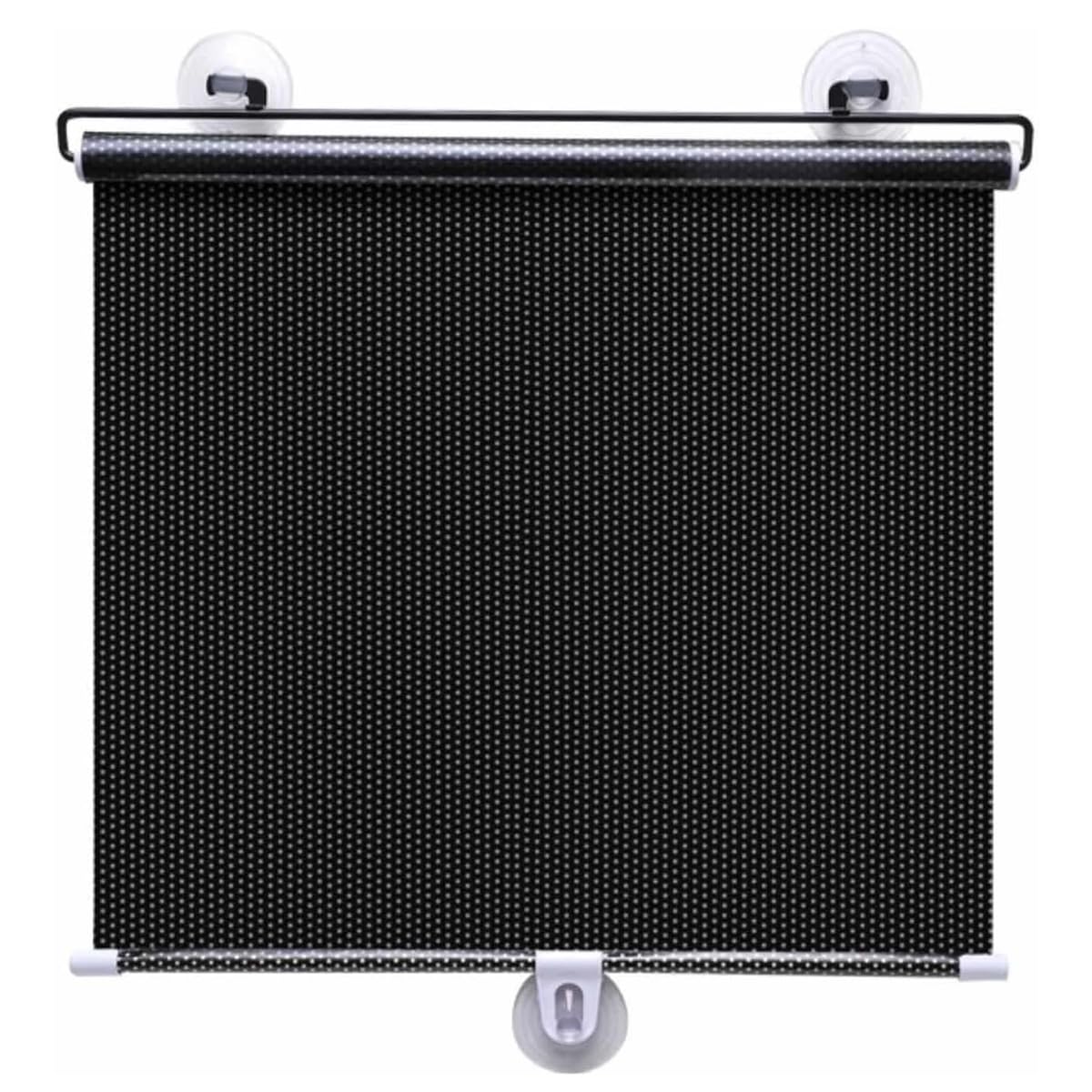 Blackout Window Shades Roller Blinds, No Drilling Retractable Roller Window Shades, Pull Down Shade Retractable for Home Office Bedroom Balcony(Black polka dots,70x160cm)